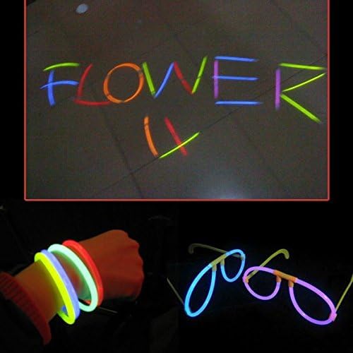 100pcs Multi Color Glow Fluorescence Sticks Bracelets Necklaces Neon Party Bright Colorful Light