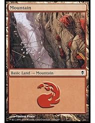 Toy: Magic: the Gathering - Mountain (245) - Zendikar - Foil - Wizards of the Coast