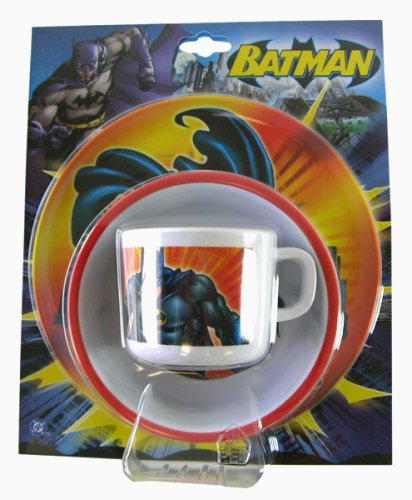  DC Comic Batman Dinnerware - Bowl Plate& Tumbler