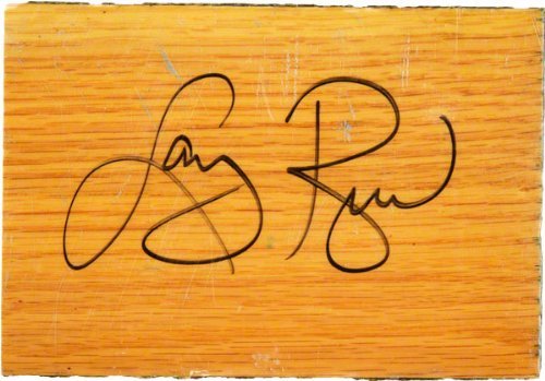 Larry Bird Boston Celtics Autographed Garden 4x6 Blonde Parquet Floor Piece Piece
