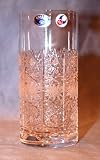 Set of 6 Bohemian Handmade 24% lead crystal Czech Republic Barware Glasses