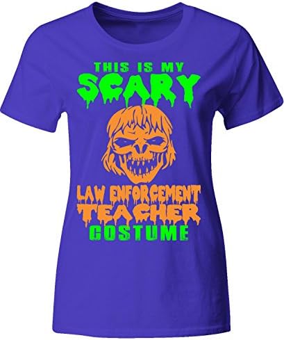 This Is My Scary Law Enforcement Teacher Costume Halloween - Ladies T-shirt
