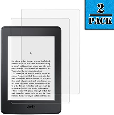 [2 Pack] Screen Protector for Amazon Kindle paperwhite 1/2/3, Zaneeta® [Tempered Glass] 0.26 mm Ultra Thin 9H Hardness 2.5D Round Edge