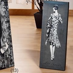 BILD FRAU 20X50CM SORT 24100
