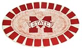 Mississippi State Bulldogs Logo Oval Platter - Sponged