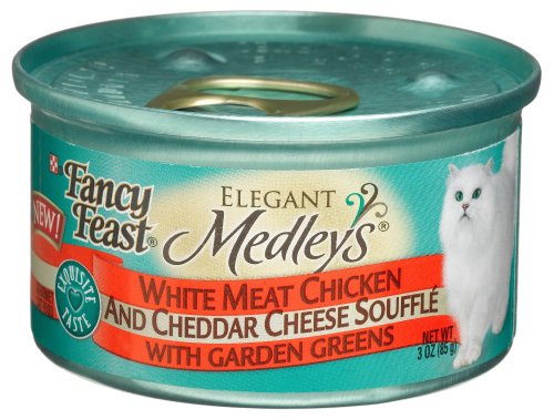 Fancy Feast Elegant Medleys Cheese Souffle, 3-Ounce Cans (Pack of 24)