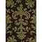 Home Murphy Damask Rug - Chocolate Green (60x84")