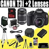Canon EOS Rebel T3i 18 MP CMOS Digital SLR Camera with EF-S 18-55mm f/3.5-5 ....