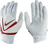 2008 Nike Diamond Elite VI Batting Glove - White/Red