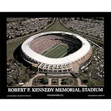 Professionally Framed Mike Smith Washington Redskins RFK Memorial Stadium Sports Poster Print - 8x10 with RichAndFramous Black Wood Frame
