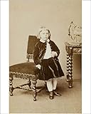 IMAGE OF Photographic Prints of Victorian girl in matching velvet jacket and skirt from Mary Evans