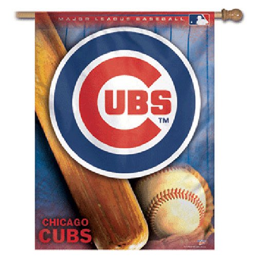 Chicago Cubs MLB Vertical Flag (27x37)