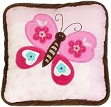 Sumersault Dancing Butterflies Decorative Pillow, Pink