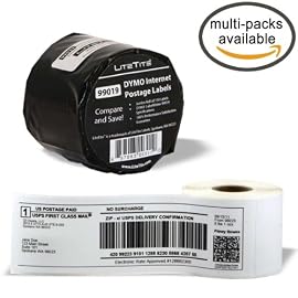 LiteTite 99019 DYMO LabelWriter Internet Postage Labels, eBay, PayPal, All-Purpose, 2-5/16 x 7-1/2 Inches (150 per Roll) (99019)