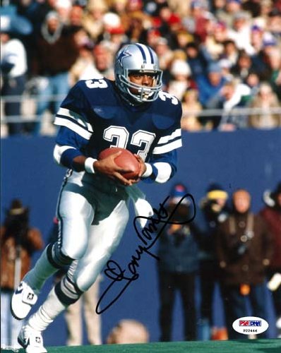 Tony Dorsett Autographed Dallas Cowboys 8x10 Photo PSA/DNA