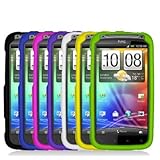 7-in-1 Hard Rubberized Skin Case Cover Accessories for HTC Sensation 4G New ....