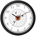 Three Lady Bugs on Daisy Flower (Lady Bug or Lady Bird) - Ladybug - JP Animal Wall Clock by WatchBuddy Timepieces (White Frame)