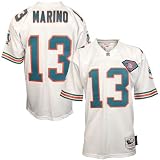 Mitchell & Ness Miami Dolphins #13 Dan Marino White Throwback Football Jersey