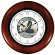 Giant Panda (JP6) Wooden Wall Clock by WatchBuddy Timepieces (Cherry Wood Frame)