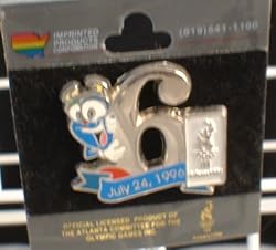 Day 6 - Izzy - 1996 Atlanta Olympic Pin