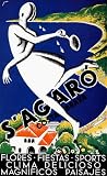 TENNIS S'AGARO COSTA BRAVA SPORT SPORT SPAIN SMALL VINTAGE POSTER REPRO