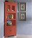 Kitchen & Housewares : Riverside Furniture 1299D A Splash of Color Corner Cabinet in Claret Rose