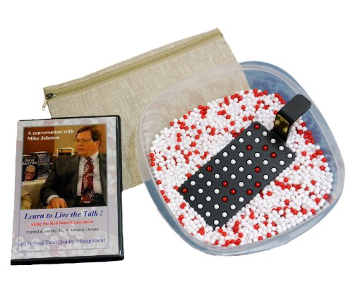 Deming Red Bead Experiment, Beads, Paddle and Bonus DVD with New Smaller 9 X 9 X 3 Inch Tub - Ships Internationally - Need Overnight shipment - order Amazon Item: B0014MX9HO