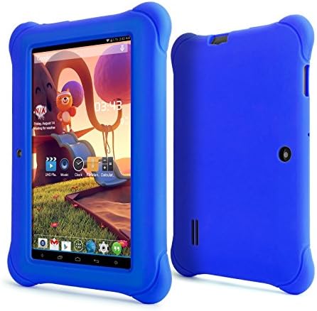 ProntoTec 7" Quad Core Android Kids Tablet, with Wifi, Games and Camera, HD 1024×600, 8GB ROM, Zoodles Pre-Installed (2015 New Model, Q9S with Blue Silicone Case)