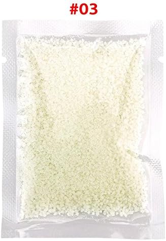CHRWANG Distinctive 1 Bag x 10g Phosphorescent Glow-in-the-Dark Sand Particles 3# Sky Blue