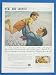 1944 American Meat Institute J Clymer Father and Son art Print Ad (723)