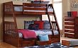 Merlot Twin over Full Bunk with Trundle and 5 Drawer Chest from Dreamscape Furniture
