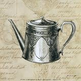 Paula Scaletta Silver Tea Set II 6x6 Poster Print by AppleJack Cheap