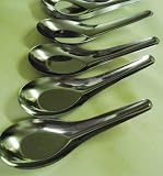 Stainless Chinese Soup Spoons, 12 pc #ISO9001