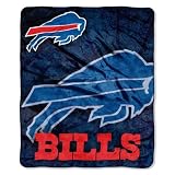 NFL Buffalo Bills 50-Inch by 60-Inch Raschel Plush "Roll Out" Design