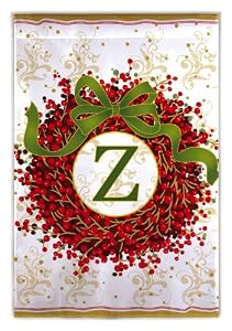 Berry Wreath Garden Flag - Z