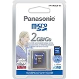 Panasonic RP-SM02GBU1K 2GB Micro SD Memory Card with MicroSD-SD adapter