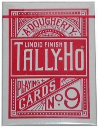 US Playing Card Tally Ho Fan Back Deck, Blue or Red