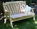 6' Red Cedar Classic Fanback Garden Bench