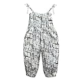 Ochine 新生児　幼児　女の子 子供服 かわいい　プリンセス風 ロンパース　セット服　子供服　2-7歳設定　ノースリーブ カバーオール 2色選べる　 (90, ホワイト)