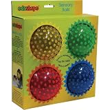 Edushape 4" See-Me Sensory Balls, Translucent, 4 Pack