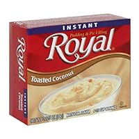 Royal Instant Pudding, Toasted Coconut, 3.125-Ounce Boxes (Pack of 24)