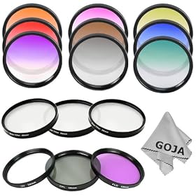 Professional 58MM Filter Kit for CANON Rebel (T3i T3 T2 T2i T1i XT XTi XSi XS), CANON EOS (1100D... by Goja