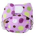 PURPLE LOLLI DOT One Size Designer Cloth Diaper