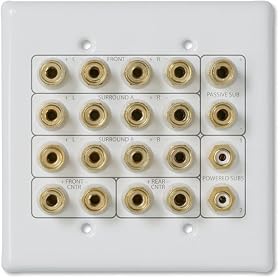 Niles HTP-7.1 Wall plate for 7.1-channel speaker connections by Niles