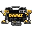 DEWALT DCK285C2 20-Volt MAX Li-Ion Compact 1.5 Ah Hammer Drill and Impact Combo Kit