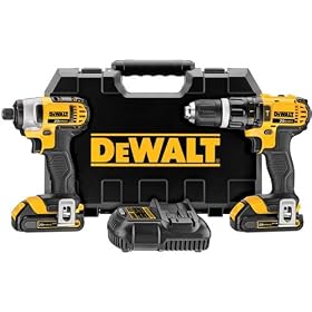 DEWALT DCK285C2 20-Volt MAX Li-Ion Compact 1.5 Ah Hammer Drill and Impact Combo Kit by DEWALT