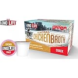 LonoLife All Natural, Hearty Chicken Broth - 10 Count Snack - For your Keurig&reg; Style Brewer