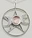 Sterling Silver Triple Goddess Pentacle Pendant
