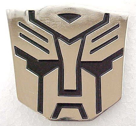 TRANSFORMERS AUTOBOT OPTIMUS PRIME SILVER CHROME BELT BUCKLE