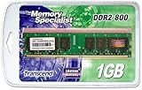 Transcend 1GB 240pin DDR2 800 DIMM TS128MLQ64V8J (64Mx8/5-5-5)